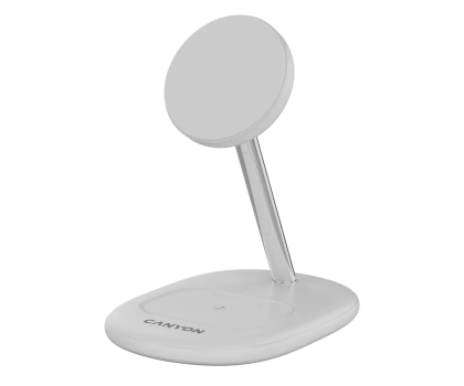 Ładowarka do smartfonów CANYON Ładowarka bezprzewodowa WCS-205 15W Qi2 2w1 Biała